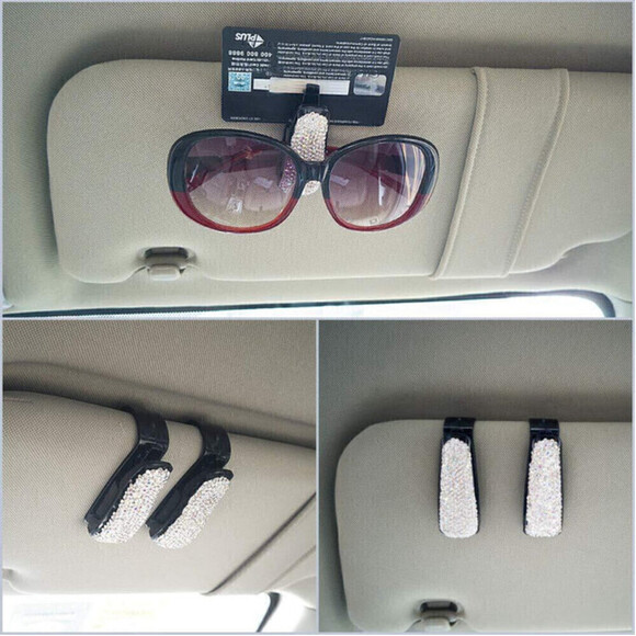 Sunglasses Car Clip In Black - Picture 2 of 3